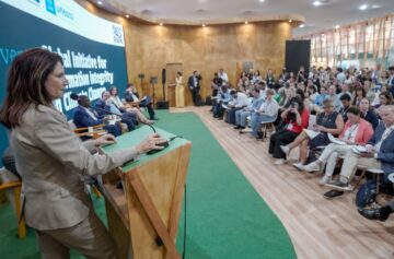 Evento integridade da informação. Foto: Rafa Neddermeyer/COP30 Brasil