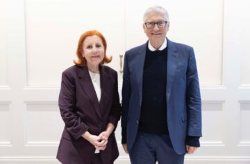 Ministra do Ambiente e Energia e Bill Gates | Foto: CleanTech for Iberia