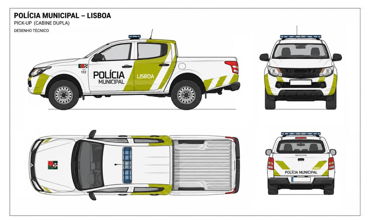 pick up camara municiapla lisboa policia