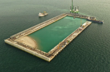 Ilha energética artificial Princess Elisabeth | Imagem: Elia